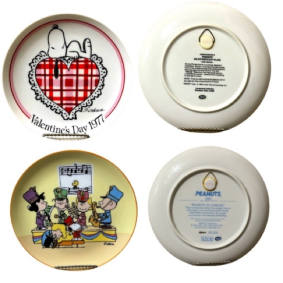 Snoopy Collectible Plates Set by Schmid - Picture 2 of 3